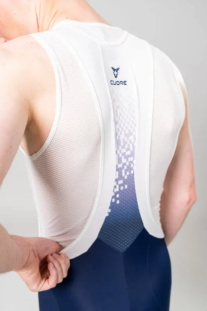 Silver Bib Short - Dark Blue - CUORE of Switzerland