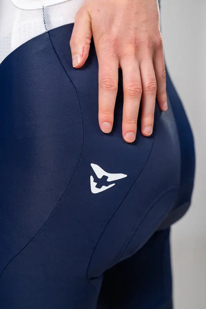 Silver Bib Short - Dark Blue - CUORE of Switzerland