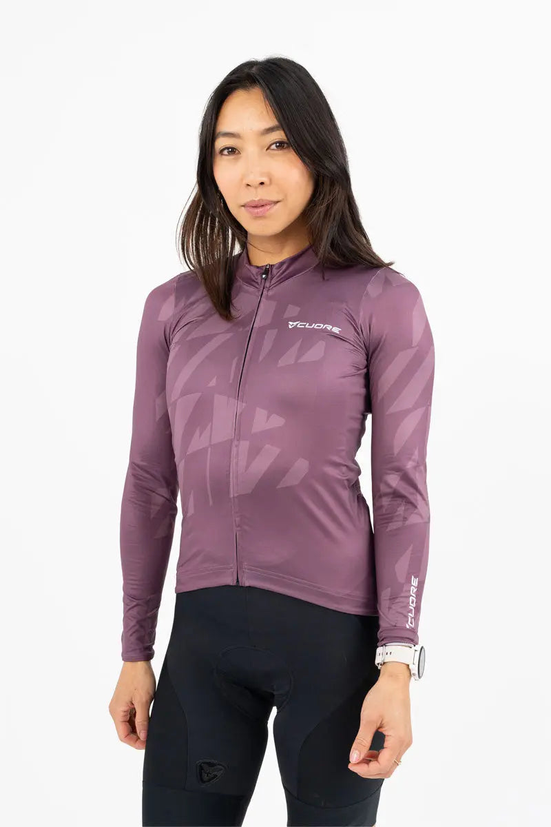 Silver Midweight Jersey - Plum - CUORE of Switzerland